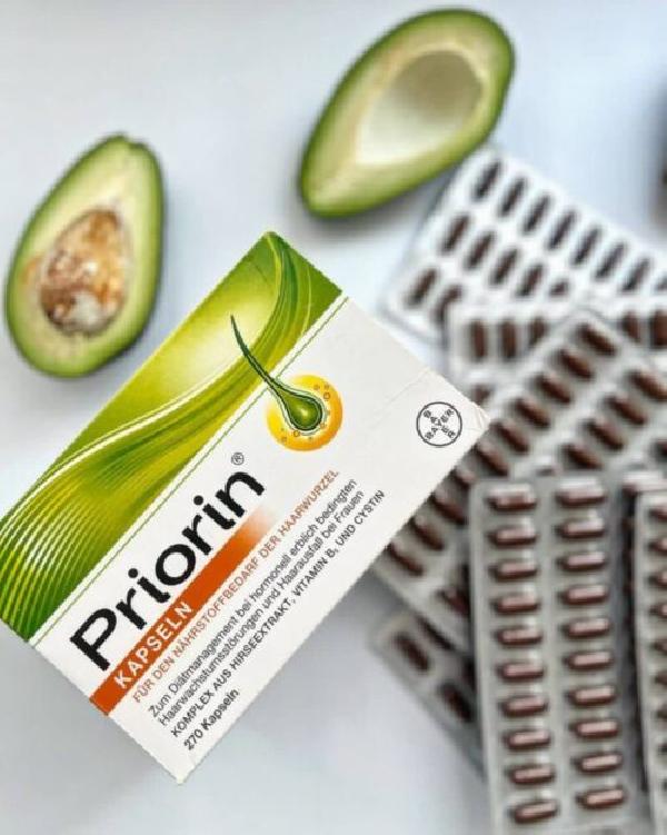 قرص پریورین ضدریزش مو هورمونی و ارثی priorin بسته 120 عددی کد_8_41